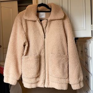 Fuzzy Tan Jacket by Elodie